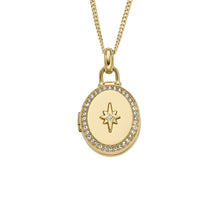 Load image into Gallery viewer, Locket Collection Gold-Tone Stainless Steel Pendant Necklace
