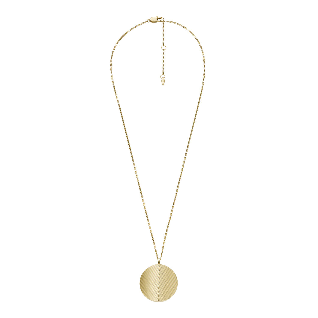 Harlow Locket Collection Gold-Tone Stainless Steel Pendant Necklace