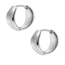 Load image into Gallery viewer, All Stacked Up Stainless Steel Hoop Earrings
