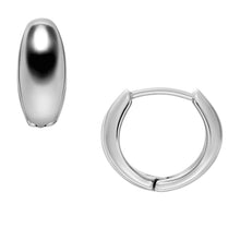 Load image into Gallery viewer, All Stacked Up Stainless Steel Hoop Earrings
