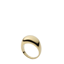 Load image into Gallery viewer, Ellis All Stacked Up Gold-Tone Stainless Steel Band Ring
