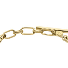 Load image into Gallery viewer, Heritage D-Link Gold-Tone Stainless Steel Chain Bracelet
