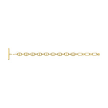 Load image into Gallery viewer, Heritage D-Link Gold-Tone Stainless Steel Chain Bracelet
