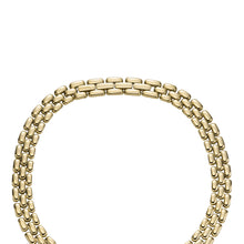 Load image into Gallery viewer, Arden Watch Links Gold-Tone Stainless Steel Chain Necklace
