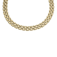 Load image into Gallery viewer, Arden Watch Links Gold-Tone Stainless Steel Chain Necklace
