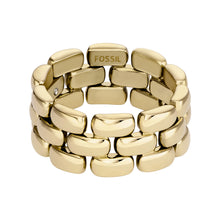 Load image into Gallery viewer, Arden Watch Links Gold-Tone Stainless Steel Band Ring
