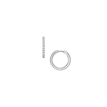 Load image into Gallery viewer, Ellis Pavé Glitz Stainless Steel Hoop Earrings
