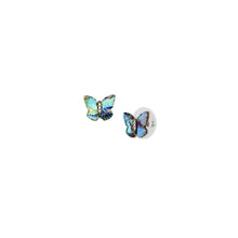 Load image into Gallery viewer, Sutton Butterfly Wings Multicolor Abalone Stud Earrings
