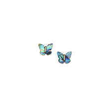 Load image into Gallery viewer, Sutton Butterfly Wings Multicolor Abalone Stud Earrings
