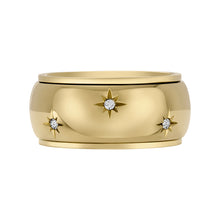 Load image into Gallery viewer, Sadie Shine Bright Gold-Tone Stainless Steel Fidget Band Ring
