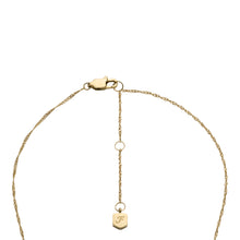 Load image into Gallery viewer, Sutton Shaky Glitz Gold-Tone Stainless Steel Moon and Star Pendant Necklace
