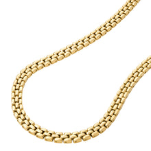 Load image into Gallery viewer, Arden Watch Links Gold-Tone Stainless Steel Chain Necklace
