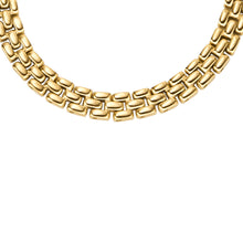 Load image into Gallery viewer, Arden Watch Links Gold-Tone Stainless Steel Chain Necklace
