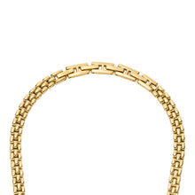 Load image into Gallery viewer, Arden Watch Links Gold-Tone Stainless Steel Chain Necklace
