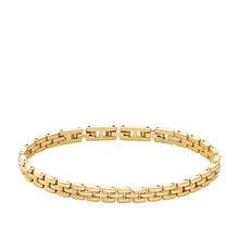 Load image into Gallery viewer, Arden Watch Links Gold-Tone Stainless Steel Chain Bracelet
