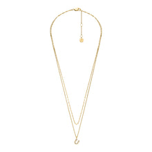 Load image into Gallery viewer, Sutton Horseshoe Gold-Tone Stainless Steel Multi Strand Necklace
