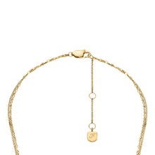 Load image into Gallery viewer, Sutton Horseshoe Gold-Tone Stainless Steel Multi Strand Necklace
