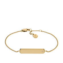 Load image into Gallery viewer, Sadie Gold-Tone Stainless Steel ID Bracelet
