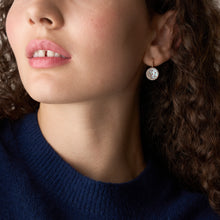 Load image into Gallery viewer, Merrit Classic Mother-of-Pearl Rose Gold-Tone Stainless Steel Drop Earrings
