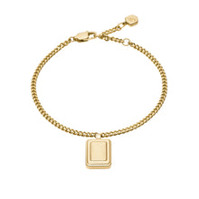 Load image into Gallery viewer, Raquel Gold-Tone Stainless Steel Chain Bracelet
