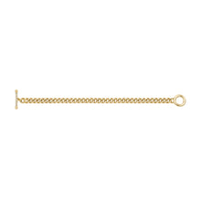 Load image into Gallery viewer, Carlie T-Bar Pavé Gold-Tone Stainless Steel Toggle Bracelet
