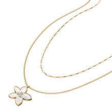 Load image into Gallery viewer, Sutton The Flower Collection Mother-of-Pearl Multi-Strand Necklace
