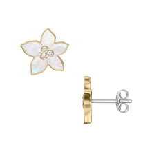 Load image into Gallery viewer, Sutton The Flower Collection Mother-of-Pearl Stud Earrings
