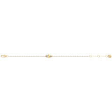 Load image into Gallery viewer, Harlow Rondelles White Acrylic Pearl Stainless Steel Station Bracelet
