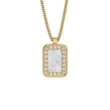 Load image into Gallery viewer, Raquel Glitz White Mother-of-Pearl Pendant Necklace
