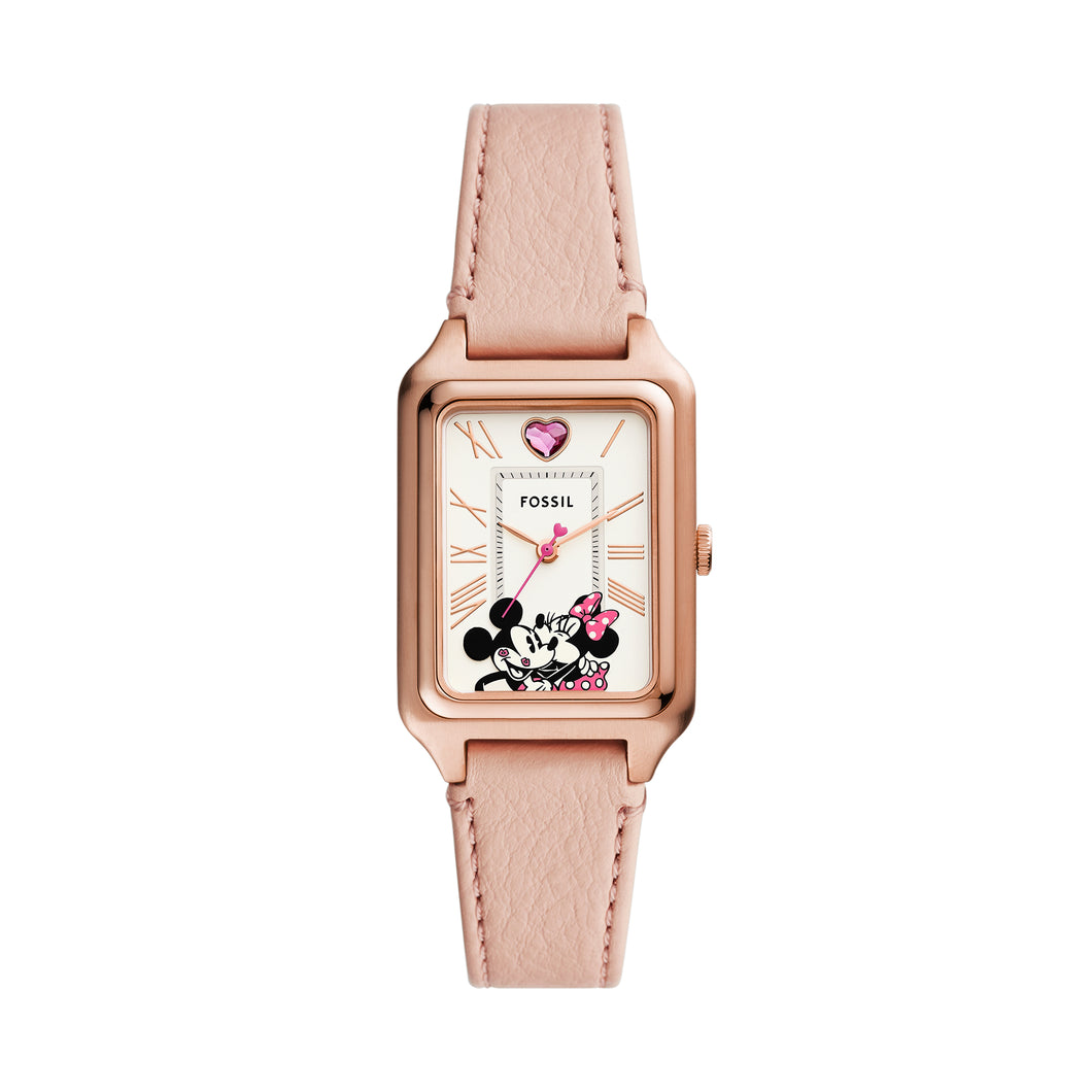 Disney Fossil Limited Edition Three-Hand Blush Leather Watch