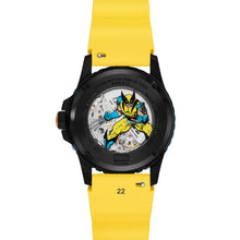 Load image into Gallery viewer, Marvel | Fossil Limited Edition Automatic Yellow Silicone Watch
