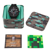 Load image into Gallery viewer, Minecraft x Fossil Limited-Edition Deepslate Chronograph Watch
