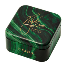 Load image into Gallery viewer, Nick Jonas x Fossil Machine Luxe Green Vignette Two-Hand Gold-Tone Stainless Steel Watch Ring
