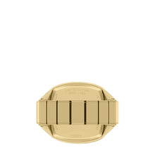 Load image into Gallery viewer, Nick Jonas x Fossil Machine Luxe Green Vignette Two-Hand Gold-Tone Stainless Steel Watch Ring
