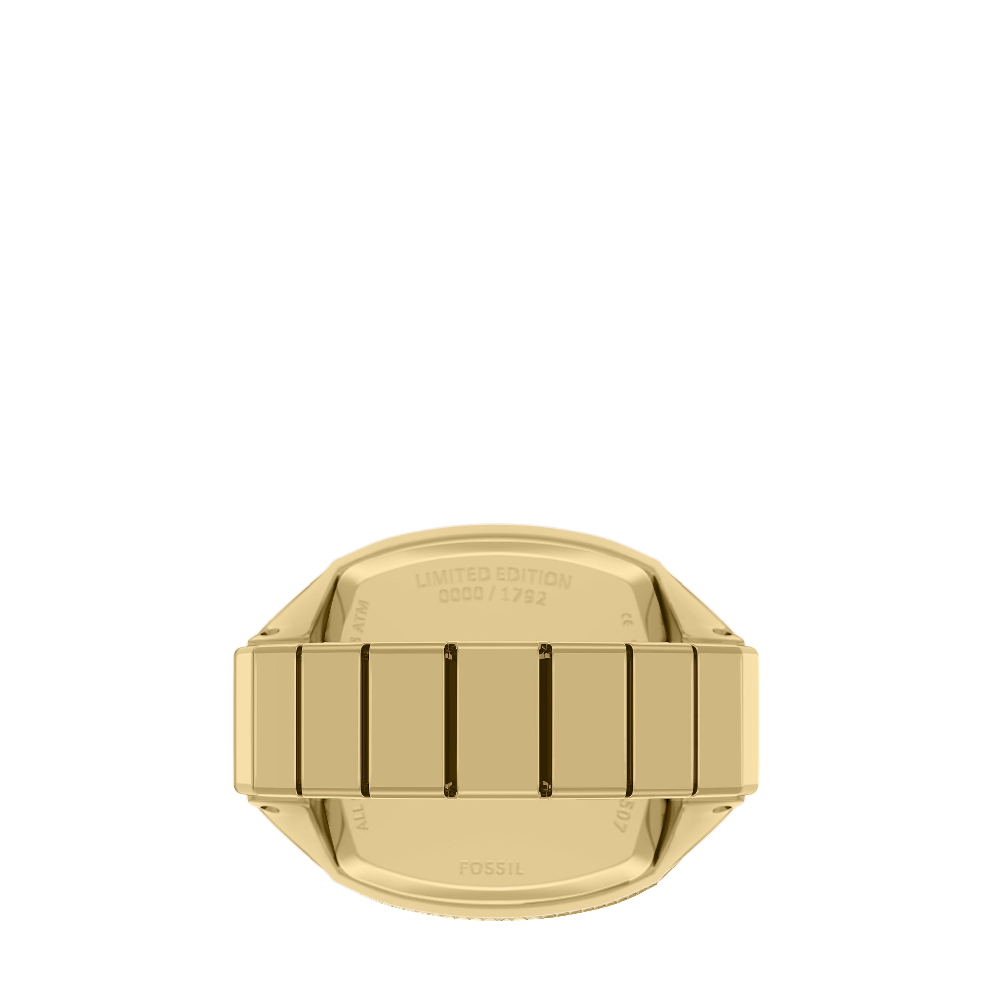 Nick Jonas x Fossil Machine Luxe Green Vignette Two-Hand Gold-Tone