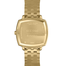 Load image into Gallery viewer, Nick Jonas x Fossil Machine Luxe Malachite Three-Hand Gold-Tone Stainless Steel Watch
