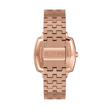 Load image into Gallery viewer, Nick Jonas x Fossil Machine Luxe Marble Three-Hand Rose Gold-Tone Stainless Steel Watch
