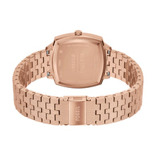 Load image into Gallery viewer, Nick Jonas x Fossil Machine Luxe Marble Three-Hand Rose Gold-Tone Stainless Steel Watch
