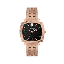 Load image into Gallery viewer, Nick Jonas x Fossil Machine Luxe Marble Three-Hand Rose Gold-Tone Stainless Steel Watch
