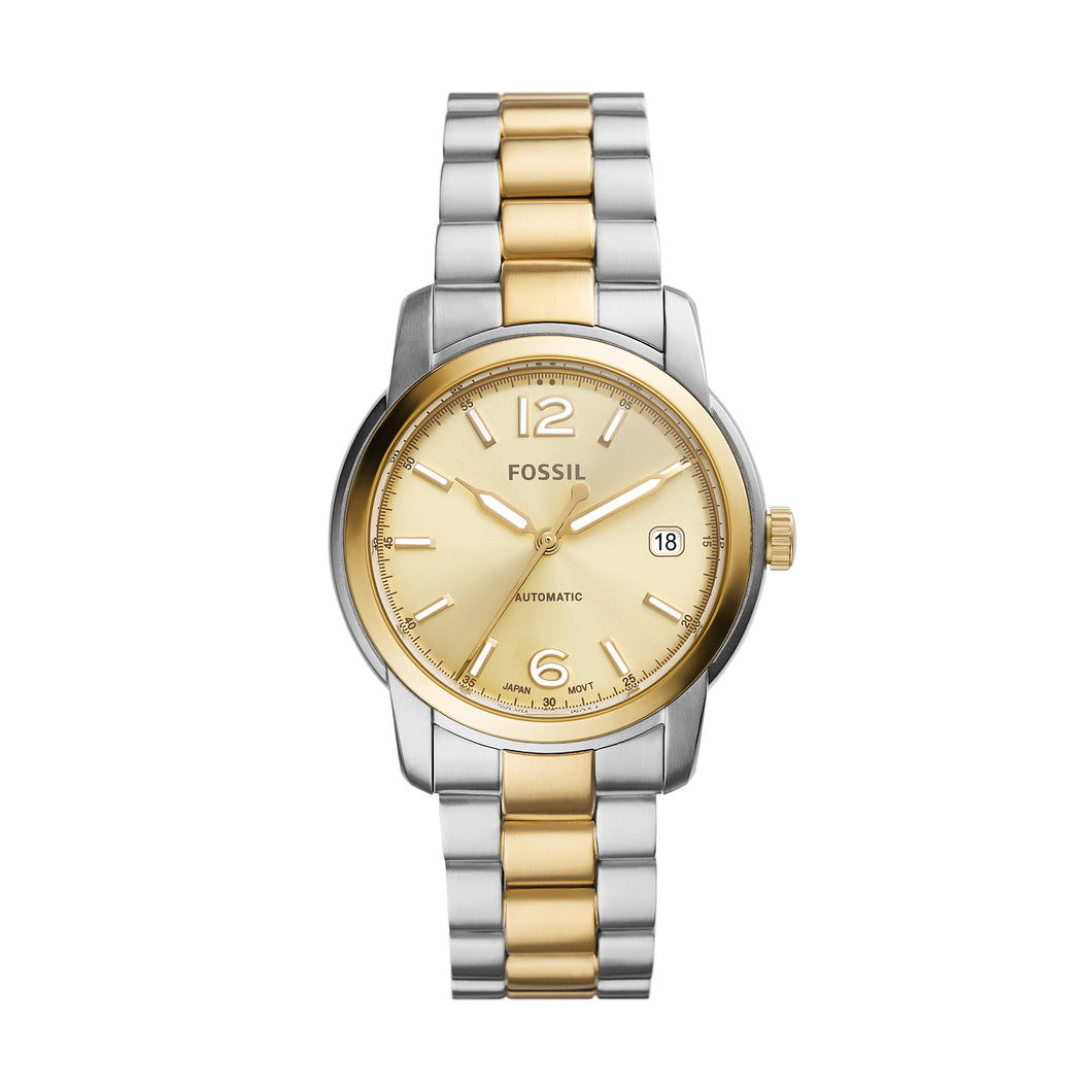 Fossil Heritage Automatic Two-Tone Stainless Steel Watch