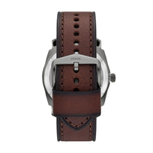 Load image into Gallery viewer, Machine Automatic Brown LiteHide™ Leather Watch
