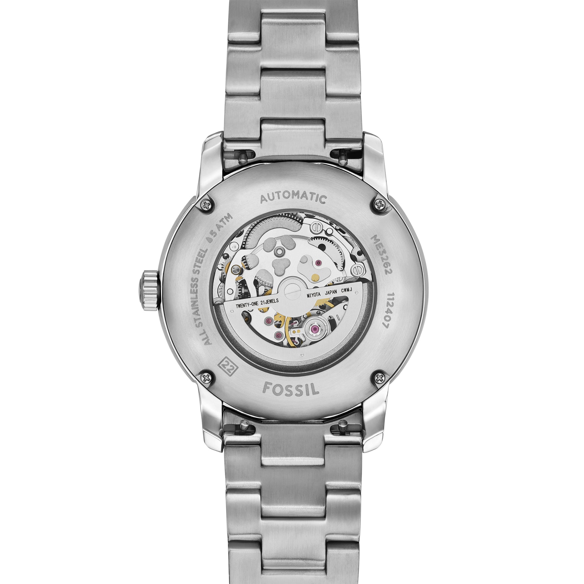 Fossil Heritage Automatic Stainless Steel Watch – Fossil Malaysia