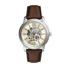 Load image into Gallery viewer, Fossil Heritage Automatic Brown Leather Watch
