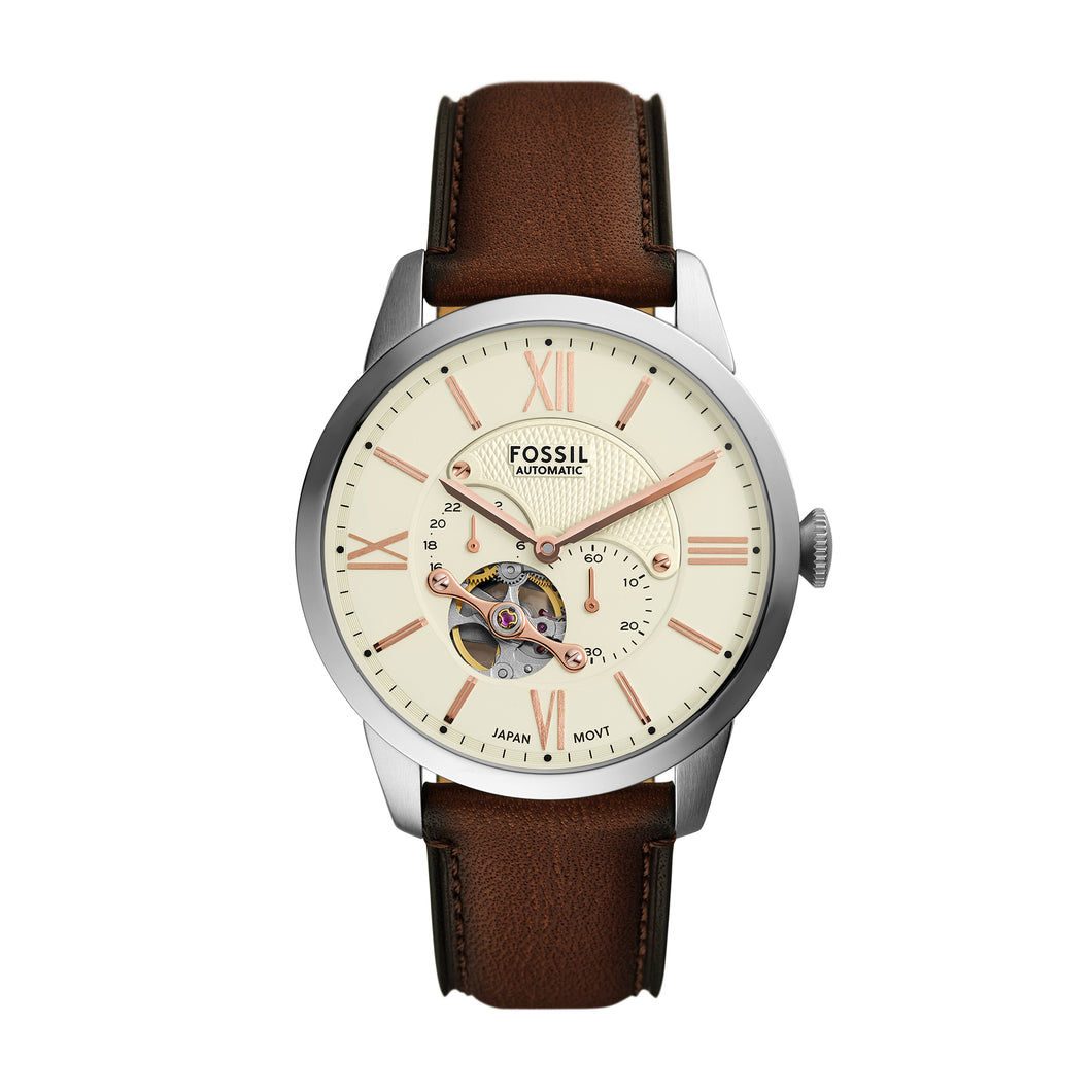 Townsman Multifunction Brown Leather Watch