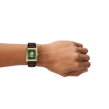 Load image into Gallery viewer, Carraway Automatic Brown Croco Leather Watch
