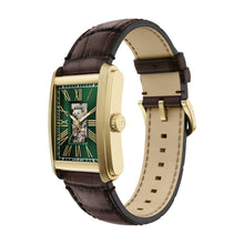 Load image into Gallery viewer, Carraway Automatic Brown Croco Leather Watch
