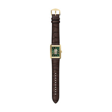 Load image into Gallery viewer, Carraway Automatic Brown Croco Leather Watch
