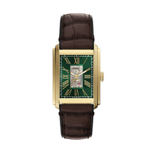 Load image into Gallery viewer, Carraway Automatic Brown Croco Leather Watch
