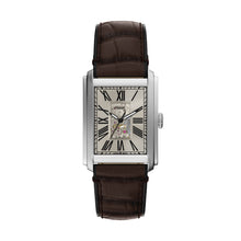 Load image into Gallery viewer, Carraway Automatic Brown Croco Leather Watch
