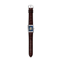 Load image into Gallery viewer, Carraway Automatic Brown Croco Leather Watch
